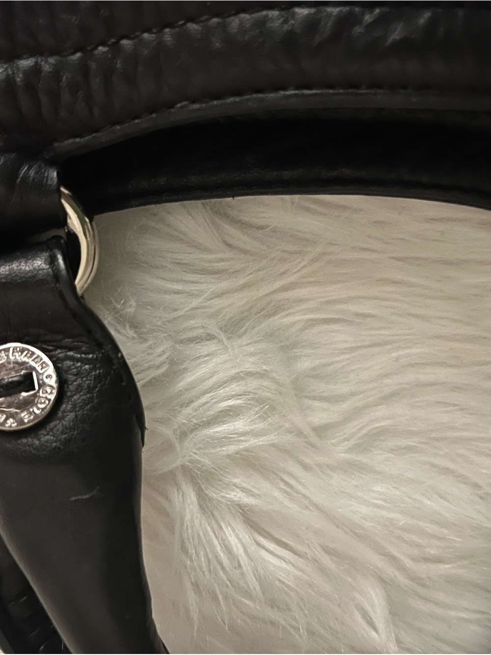 Cole Haan Black Leather Shoulder Tote - Picture 5 of 9